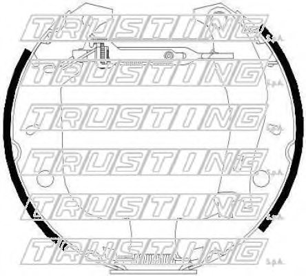 TRUSTING 6155 Brake Shoe Set